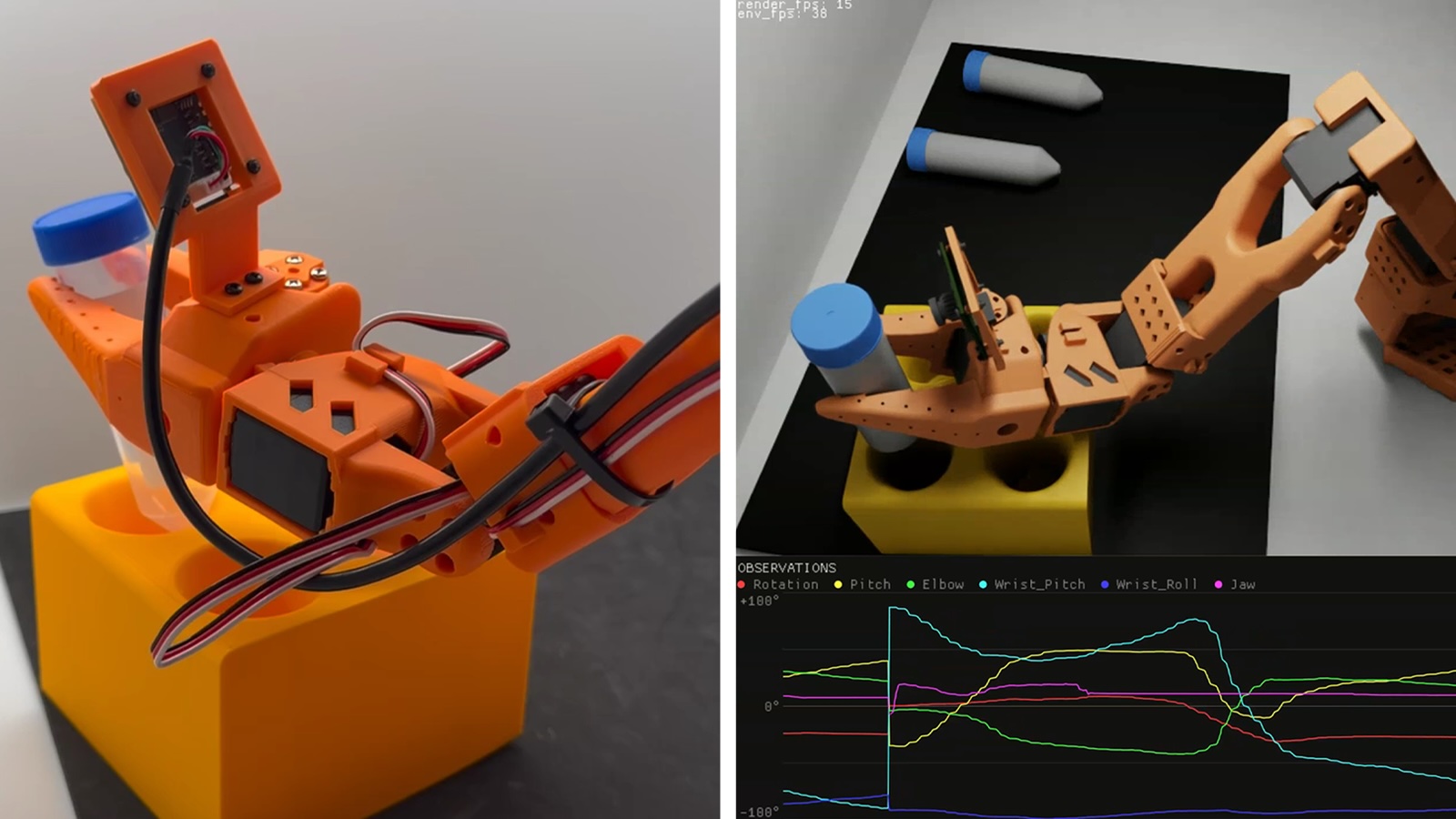 Humanoidný robot pri pracovisku s počítačom, simuláciou a zberom dát pre tréning robotických modelov